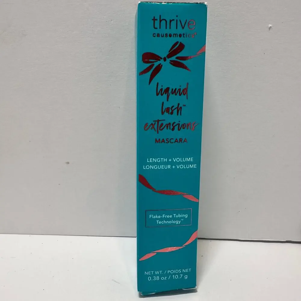 New in Box Thrive Causemetics liquid lash extensions Brynn rich black Mascara